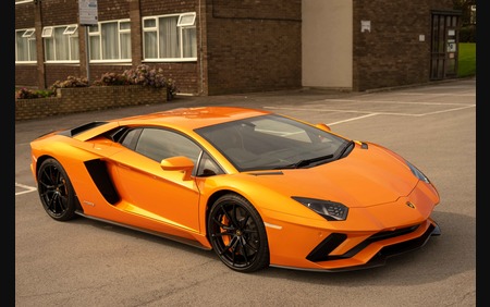 Huge Spec Lamborghini Aventador S in Arancio Atlas with Nero Ade